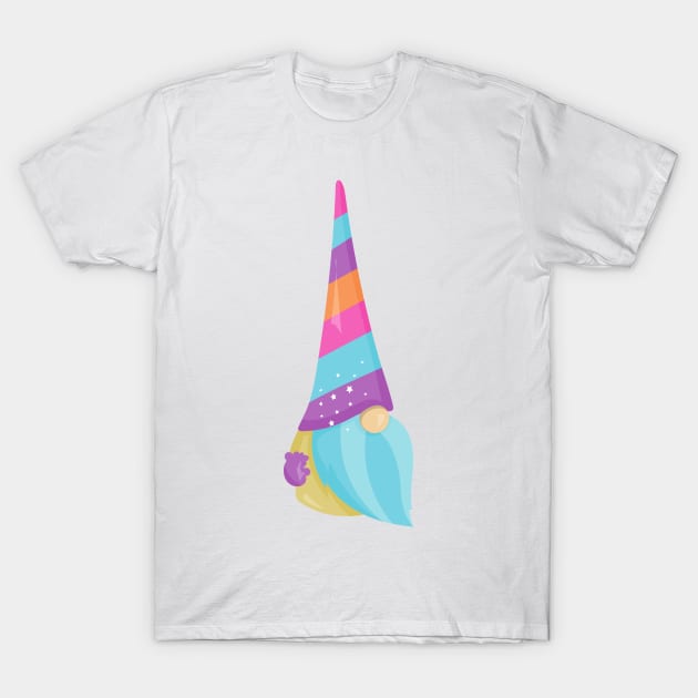 Little Gnome, Cute Gnome, Garden Gnome, Hat, Beard T-Shirt by Jelena Dunčević